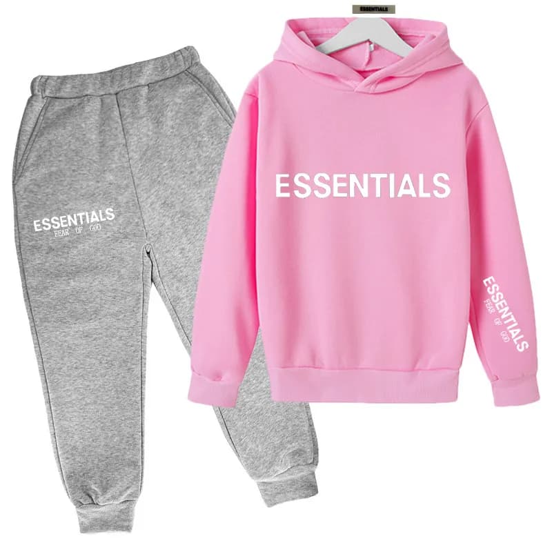 Fear of God Essentials Hoodie and Joggers Set Essentials Logo
