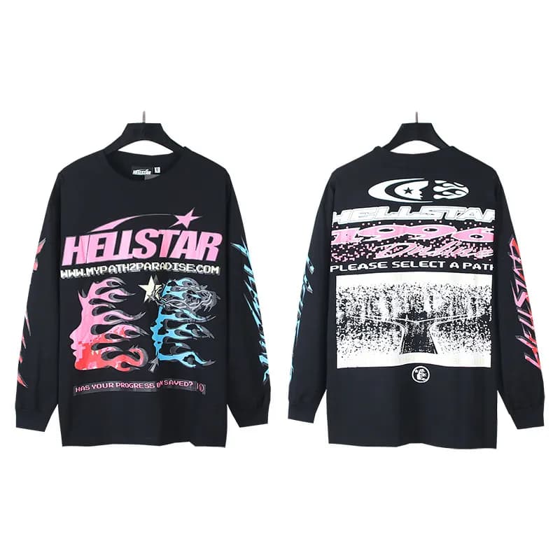 Hellstar Long Sleeve Tee Path to Paradise Graphic