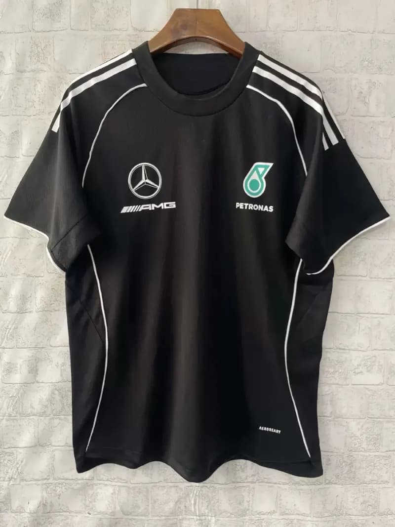 Tudor Polo Shirt Red Bull Racing Team — 2025F1梅赛德斯黑色圆领