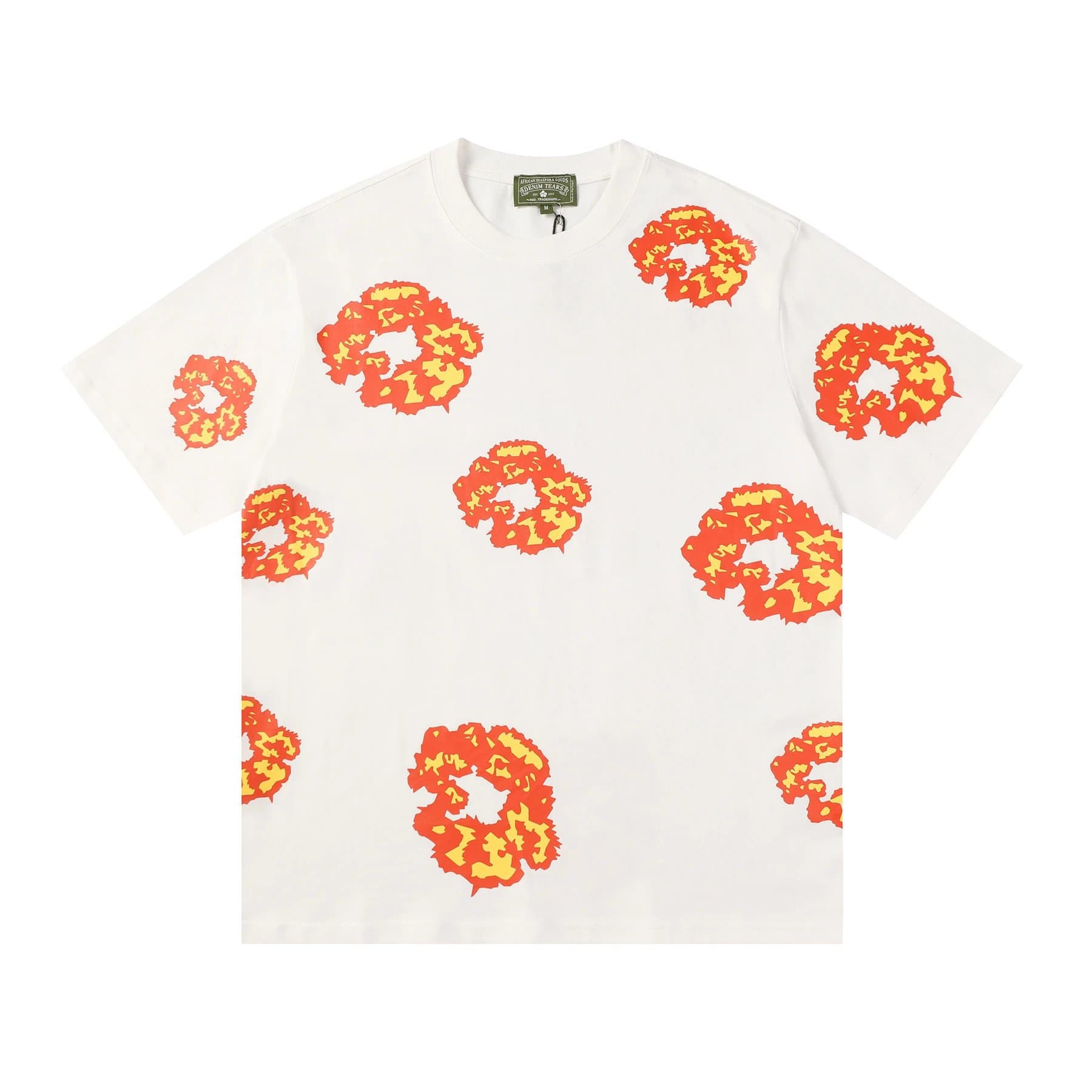 Balenciaga Cloud Shorts Cloud Print — 短袖白色