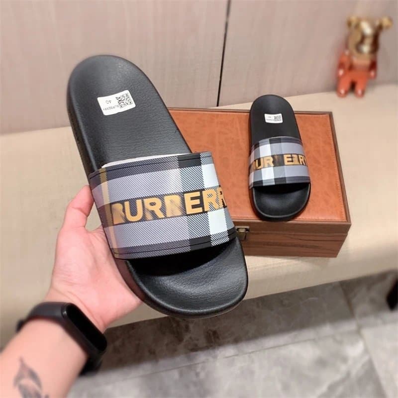 Burberry Check Logo Slide House Check