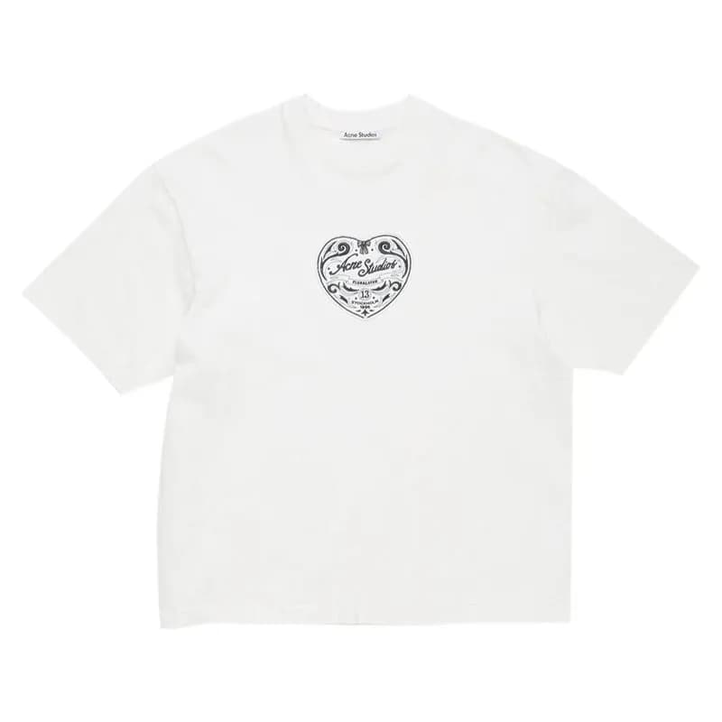 Acne Studios Cotton T-Shirt Washed Grey — 白色（AC908082）