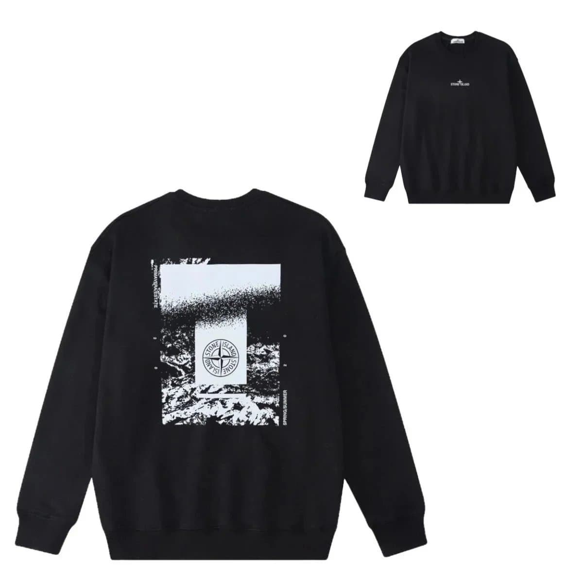 Stone Island Crewneck Sweatshirt Printed Back