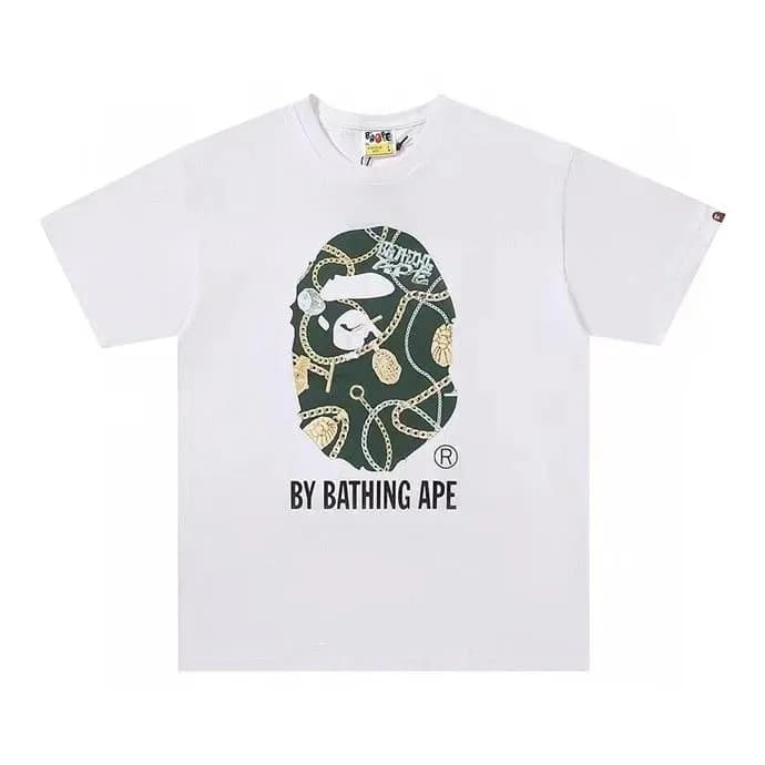 BAPE Camo Ape Head Tee Green Chain Print