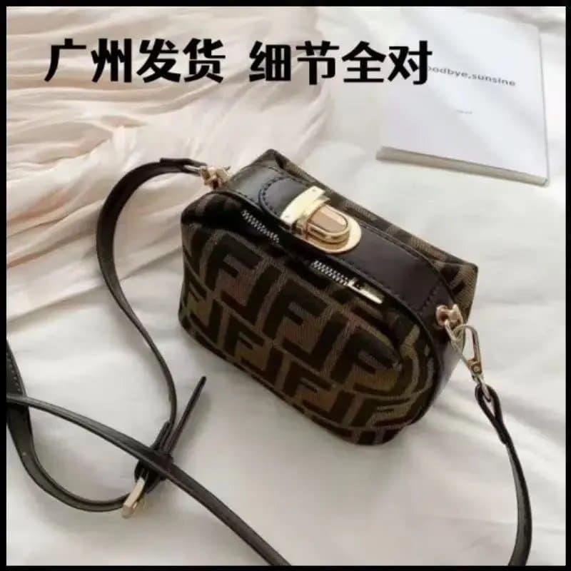 Fendi Baguette FF Logo Canvas