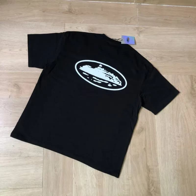 Gallery Dept. Oval Logo Tee Black with White Graphic