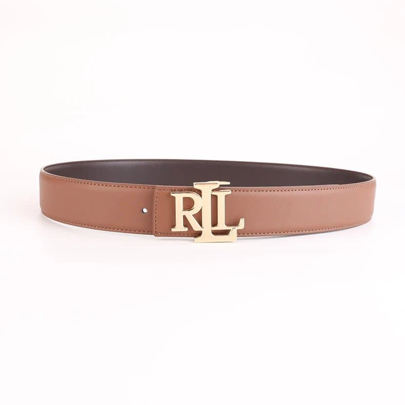 Polo Ralph Lauren RL Logo Belt Reversible Tan/Brown