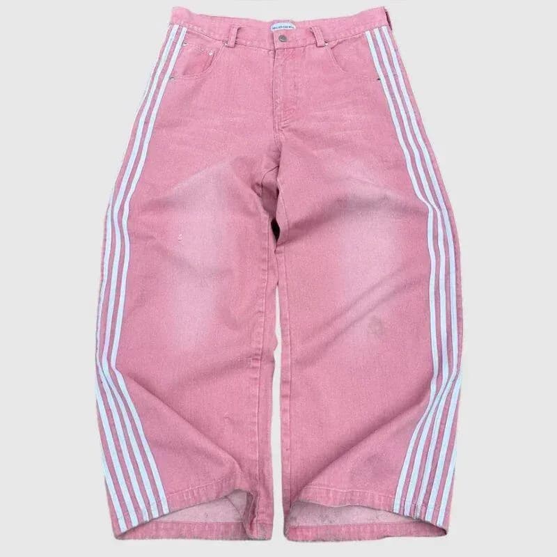 Adidas Three-Stripe Jeans Pink Wash