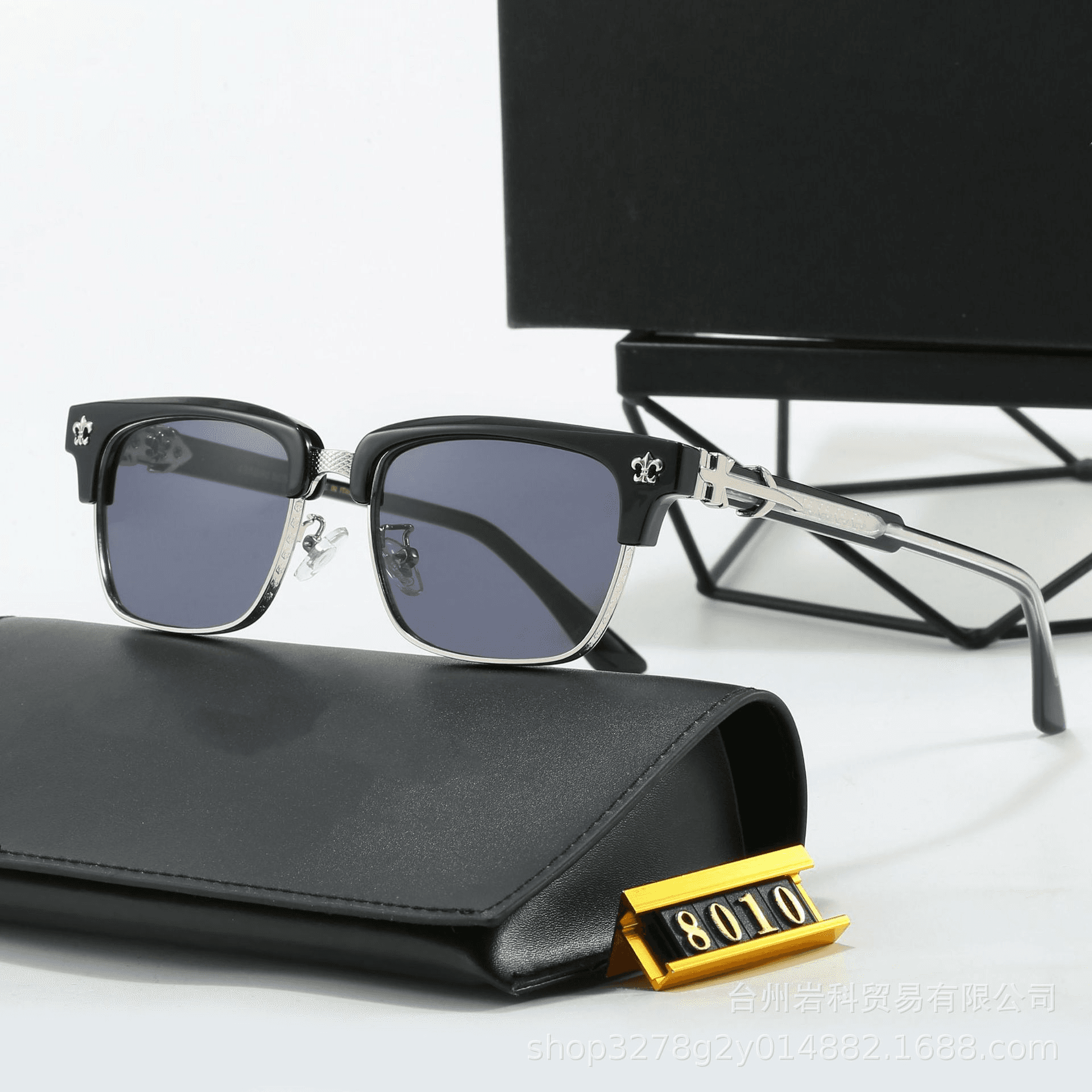 Chrome Hearts Rectangular Optical Frame Fleur-de-Lis Detail — 24