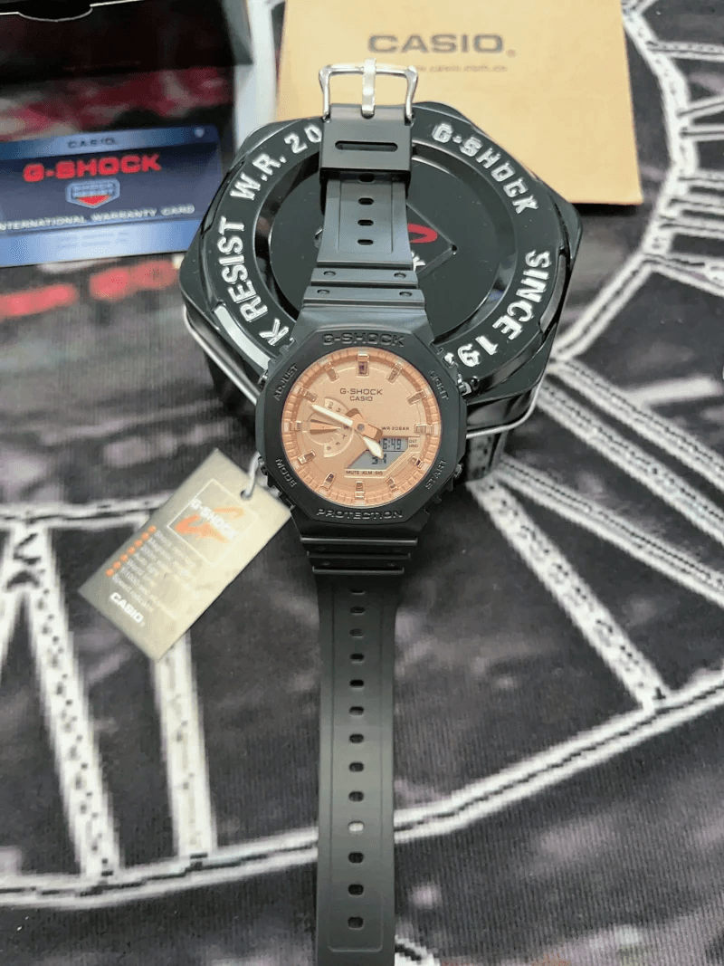 Casio G-Shock GM-2100 Rose Gold Dial