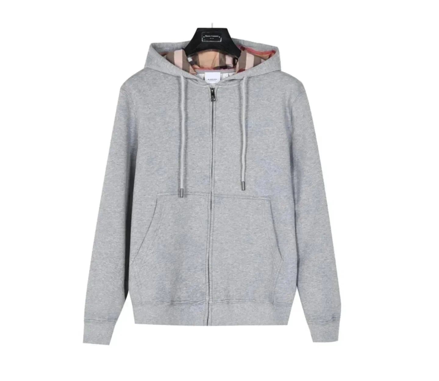 Burberry Zip-Up Hoodie Checkered Lining