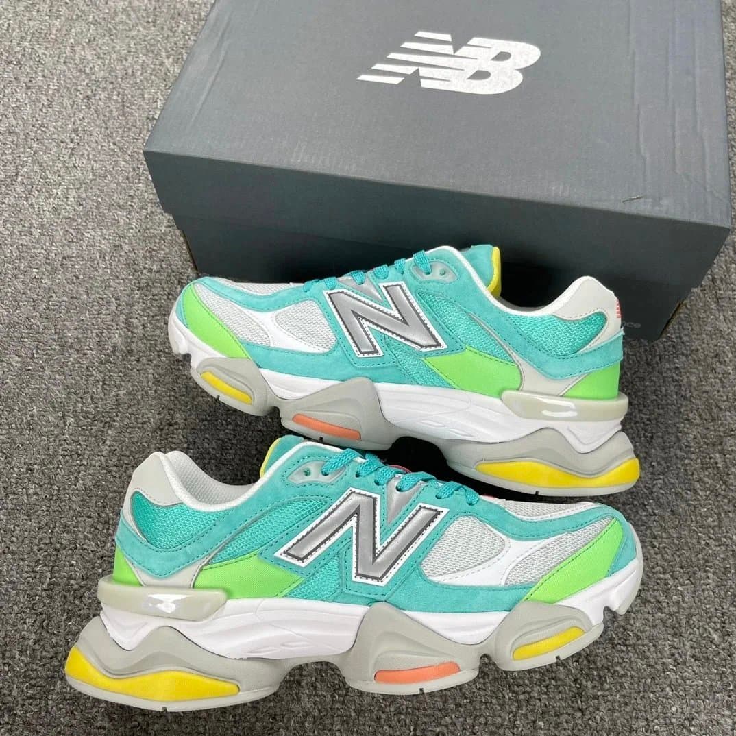 New Balance 9060 Pastel Cloud — AY版本 9060NB · 联名白绿 货号：U9060DBT