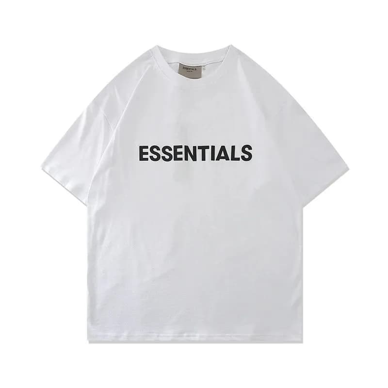 Fear of God Essentials Logo Tee Black Print