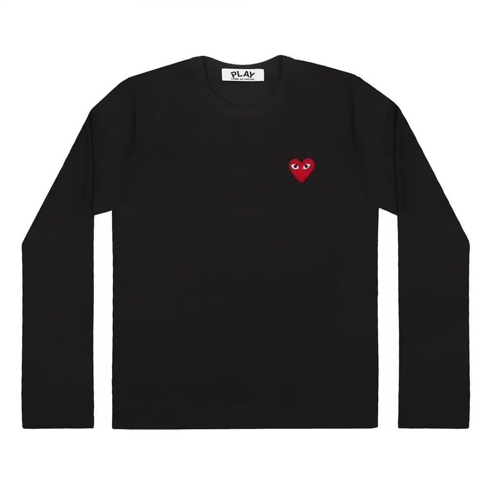 Comme des Garçons Long Sleeve Tee Red Heart