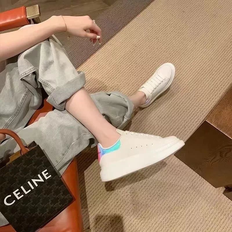 Alexander McQueen Oversized Sneaker Iridescent Heel Tab