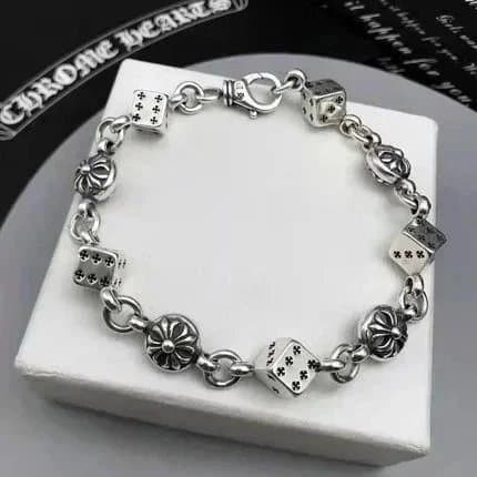Chrome Hearts Dice Bracelet Sterling Silver