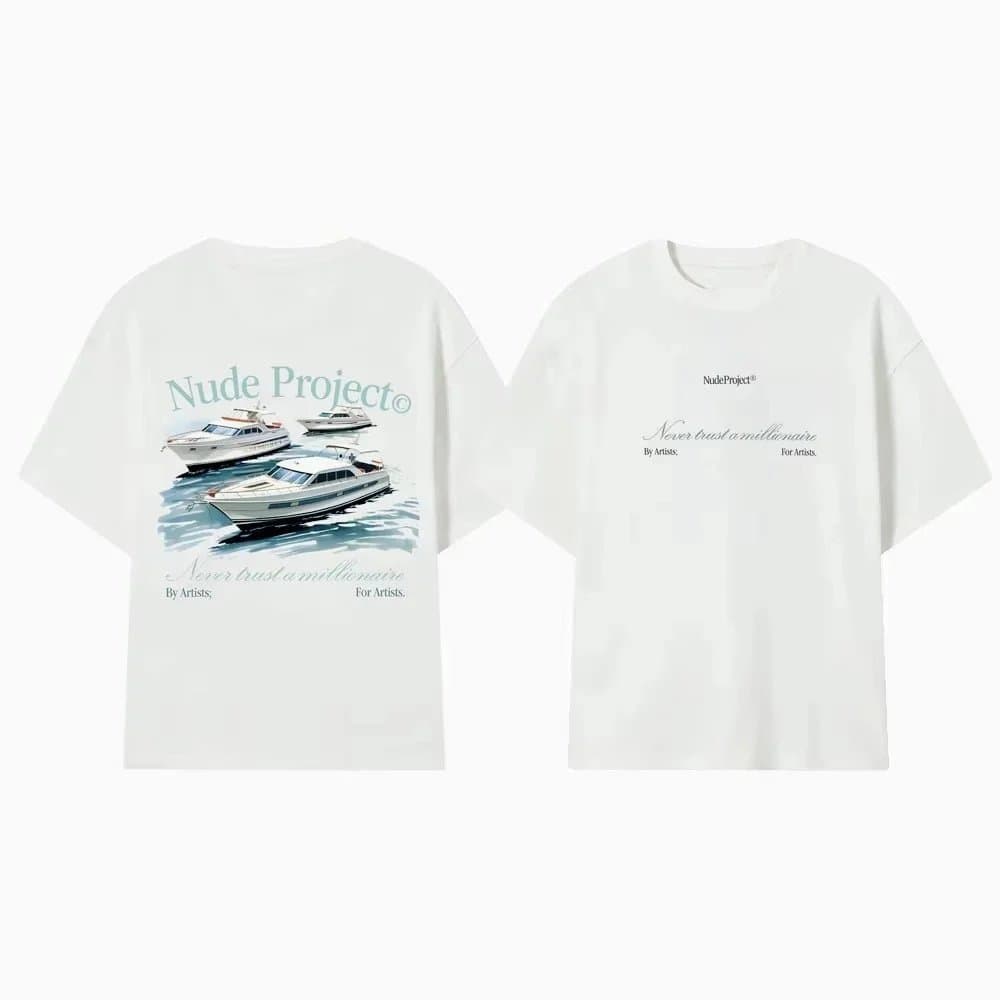 Broken Planet Graphic Tee Swan Print — 3XL