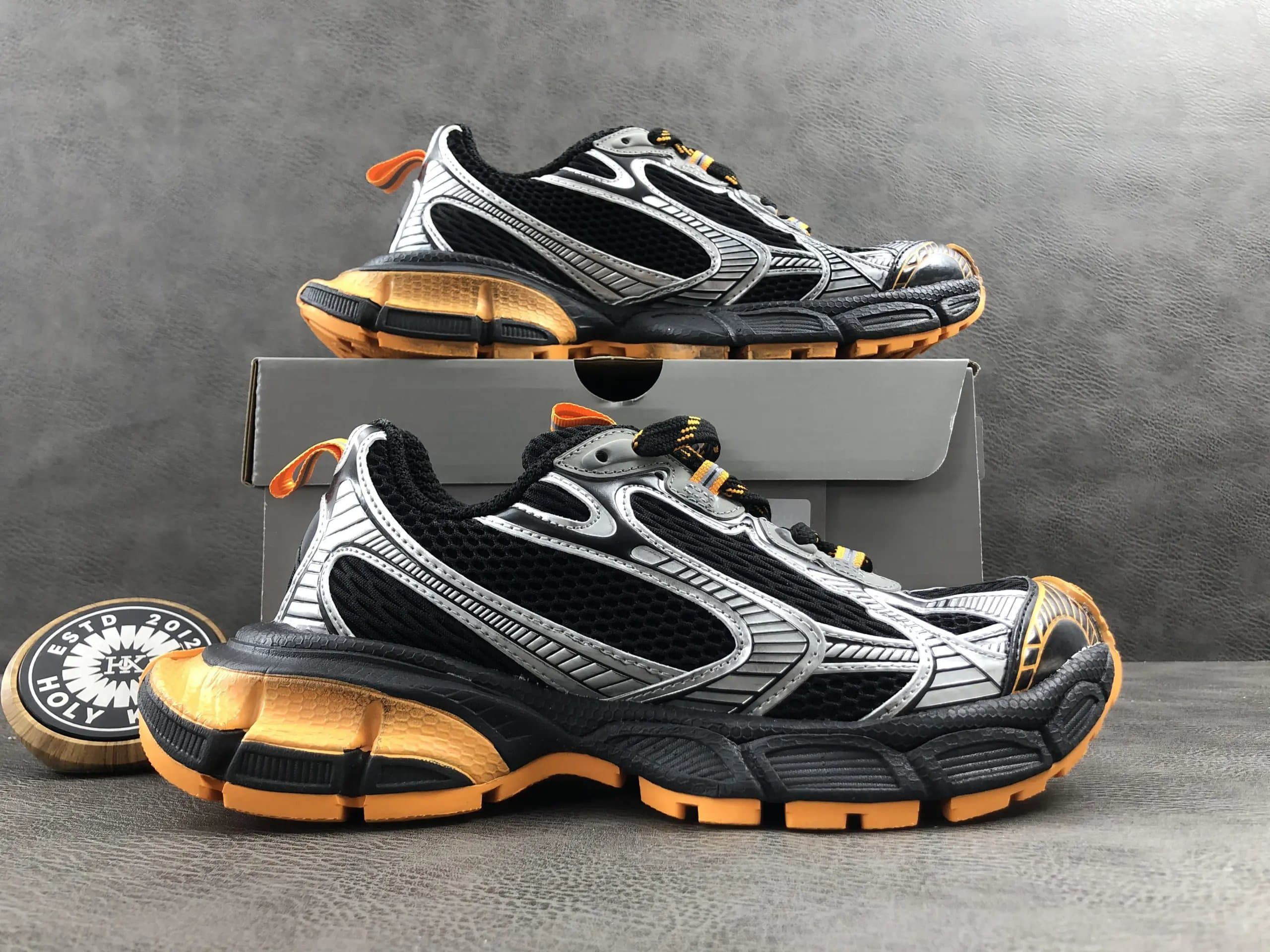 Asics Gel-Kayano 14 Black Silver Orange