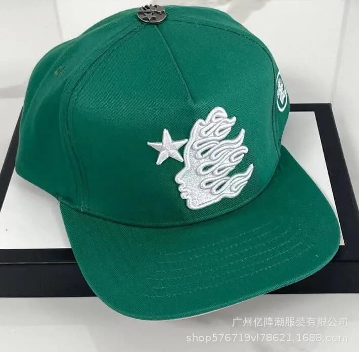Hellstar Snapback Cap Flame Logo — 72 running volume models