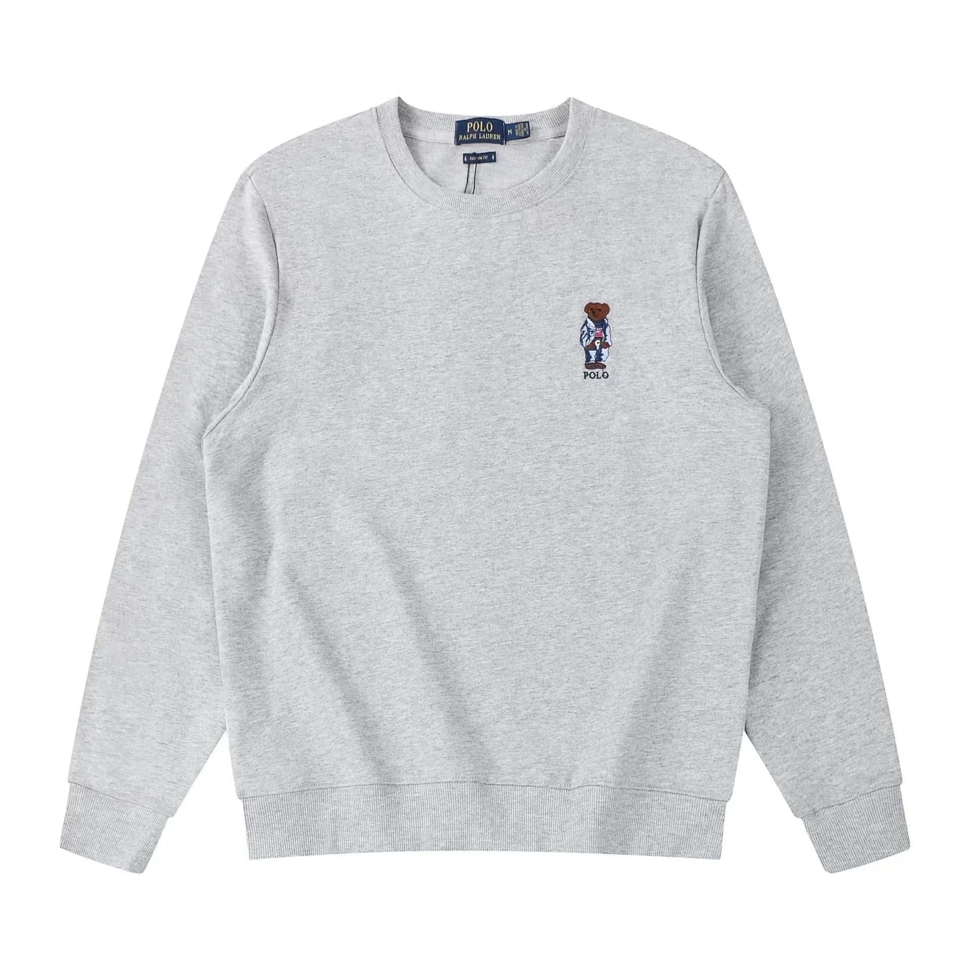 Polo Ralph Lauren Half-Zip Sweatshirt Heather Grey — ALBB-016