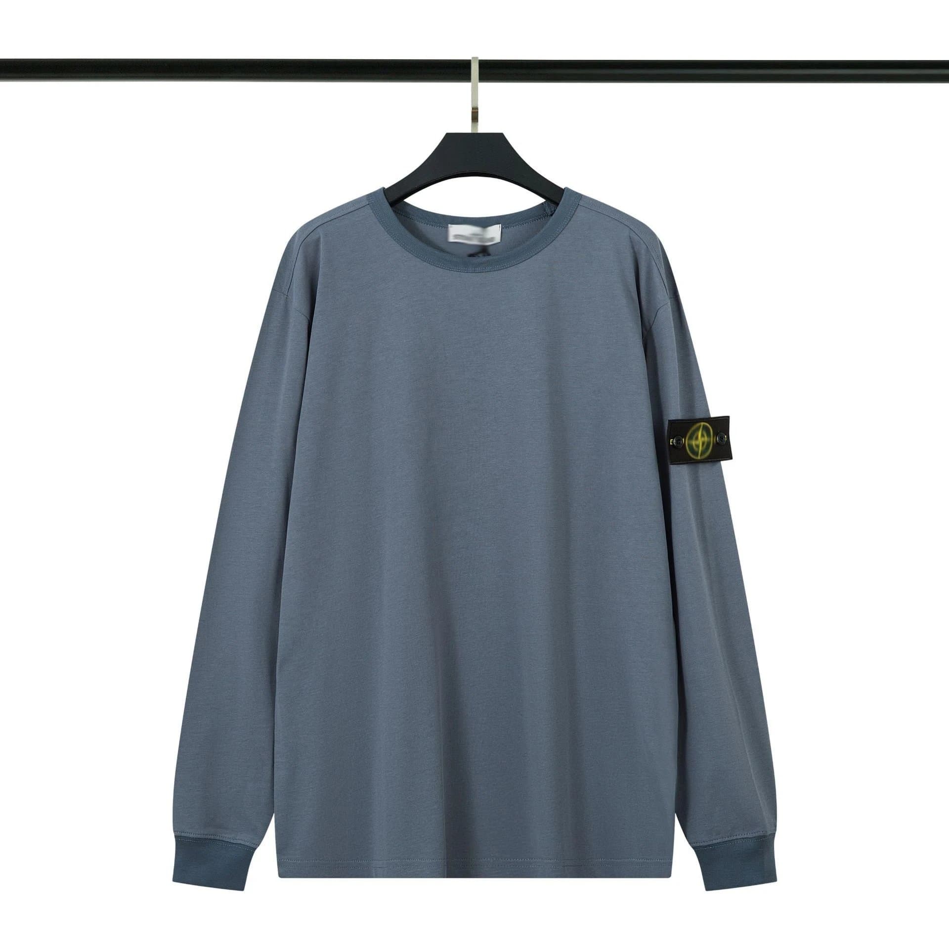 Stone Island Crewneck Sweatshirt Solid — 638灰蓝色长袖