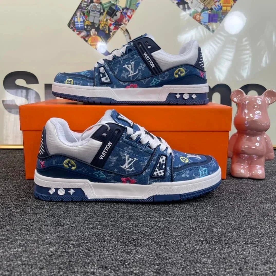 Louis Vuitton LV Trainer Denim Monogram