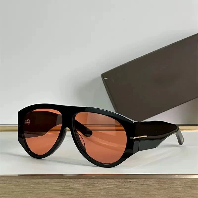 Tom Ford Aviator Sunglasses Oversized Acetate Frame
