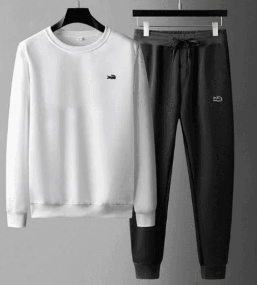 Lacoste Crewneck Sweatshirt & Joggers Set Classic Croc Logo