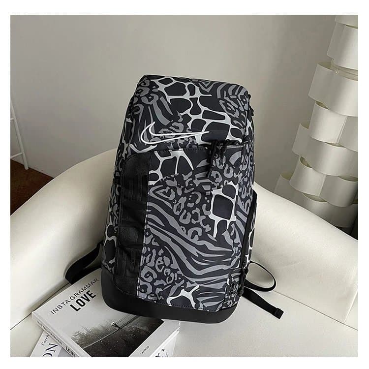 Nike Backpack White Black Gold — 斑马花