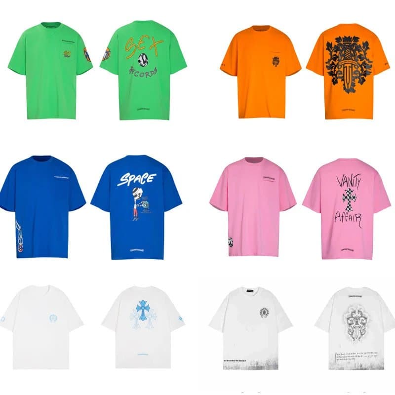 Chrome Hearts Graphic T-Shirt Multi-Color Print