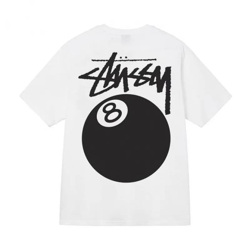 Stüssy Logo Tee Classic Stussy Script — 白色【桌球】