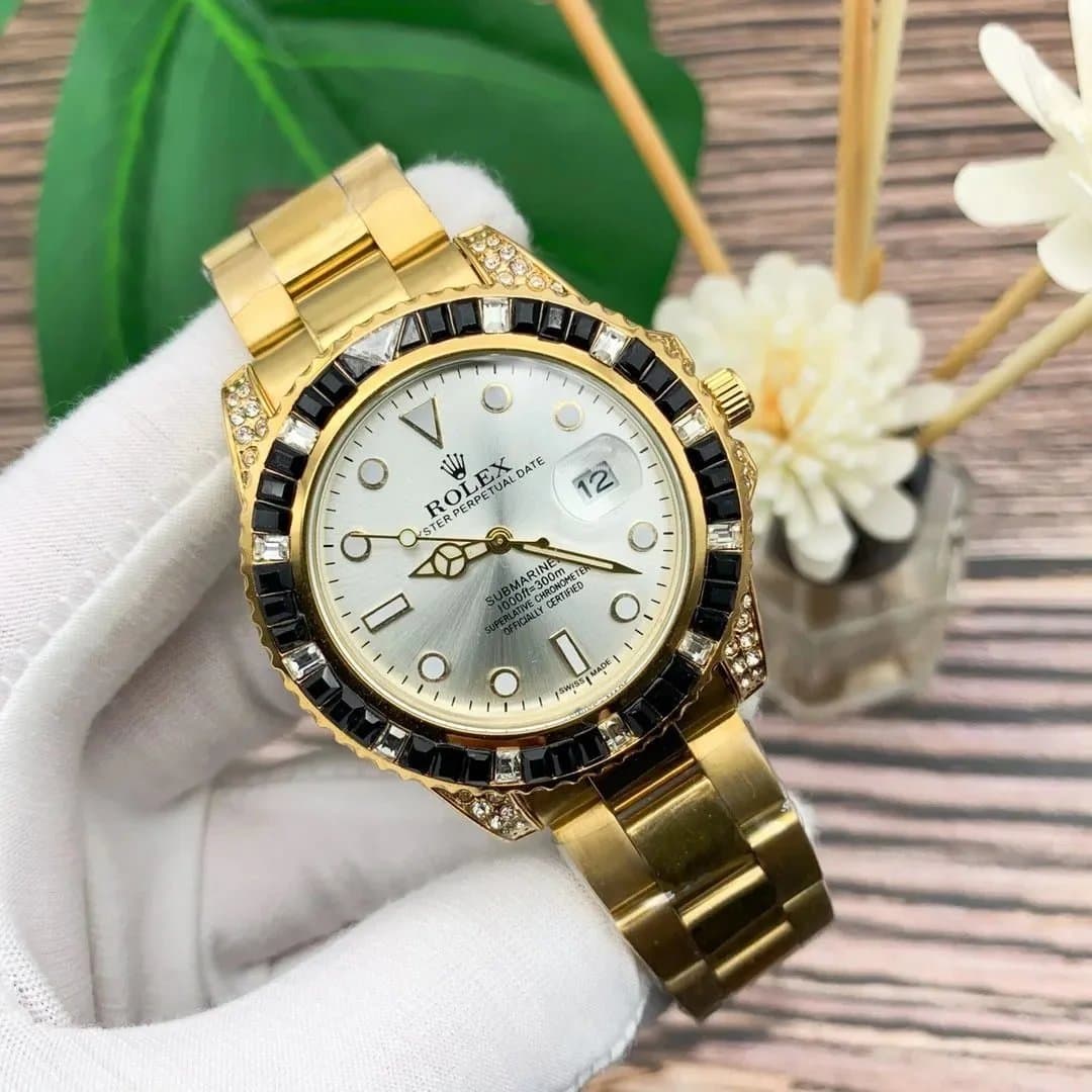 Rolex Submariner Date Diamond and Onyx Bezel