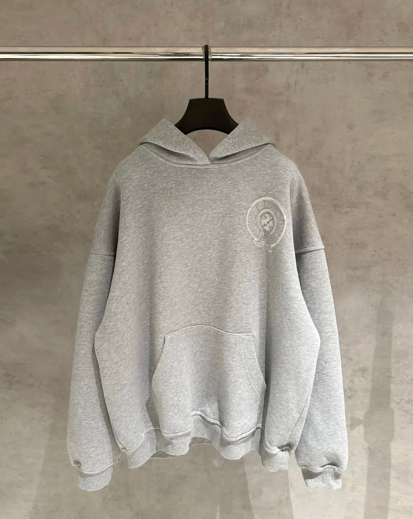 Chrome Hearts Hooded Sweatshirt Embroidered Logo