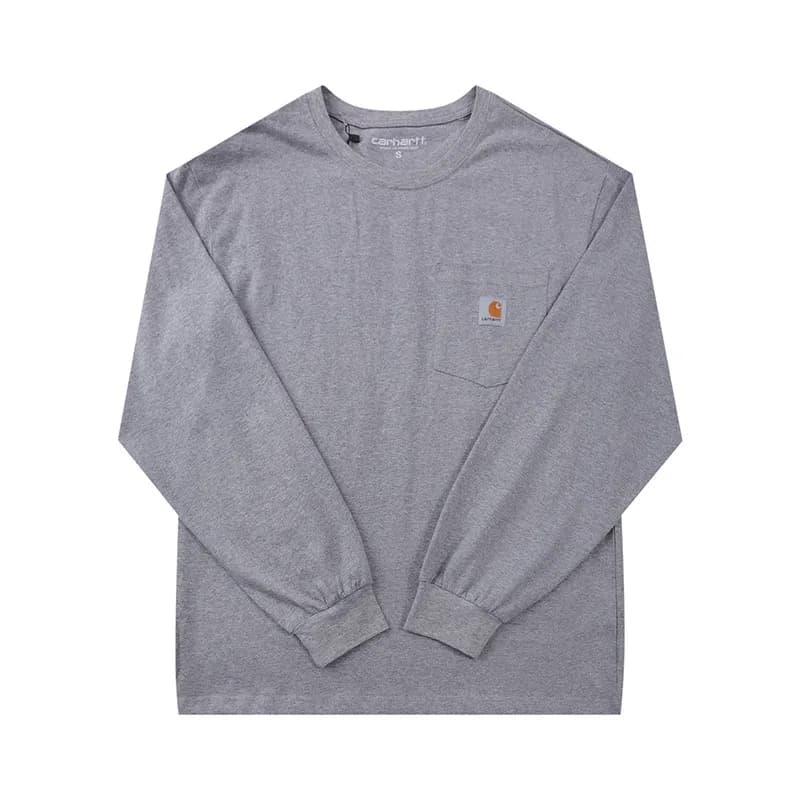 Carhartt Long Sleeve Pocket Tee Heather Grey