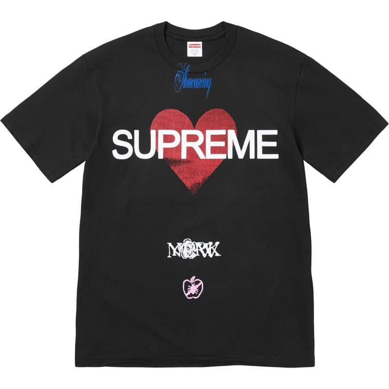 Supreme T-Shirt Sheep in Box Print — B396 爱心  黑色