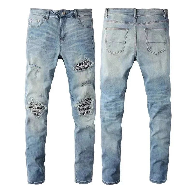 Levi's Slim Fit Jeans Distressed Light Wash