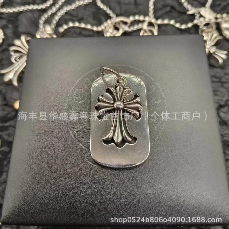 Chrome Hearts Cross Dagger Pendant Sterling Silver — 十字架牌吊坠