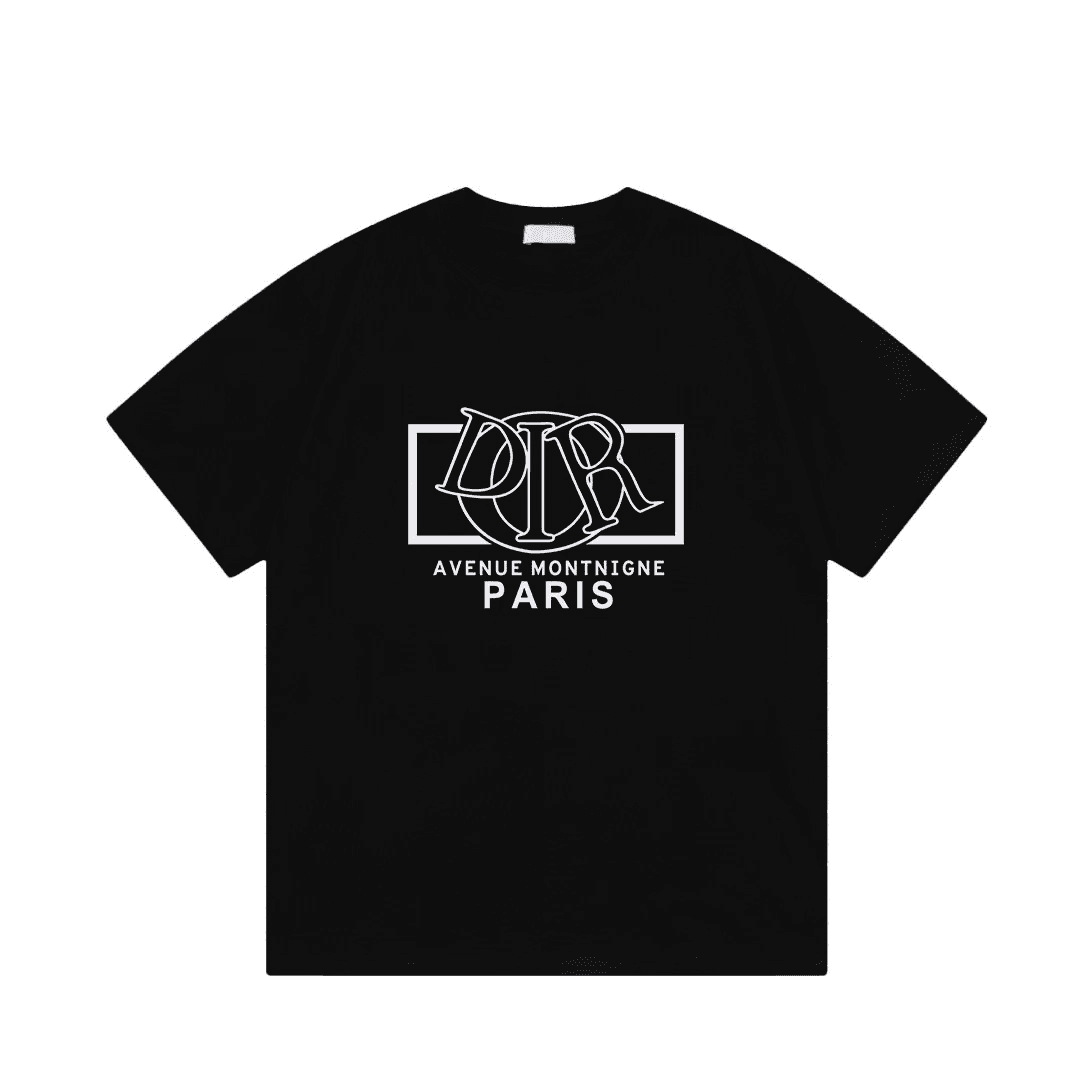 Dior Graphic T-Shirt Avenue Montaigne Logo