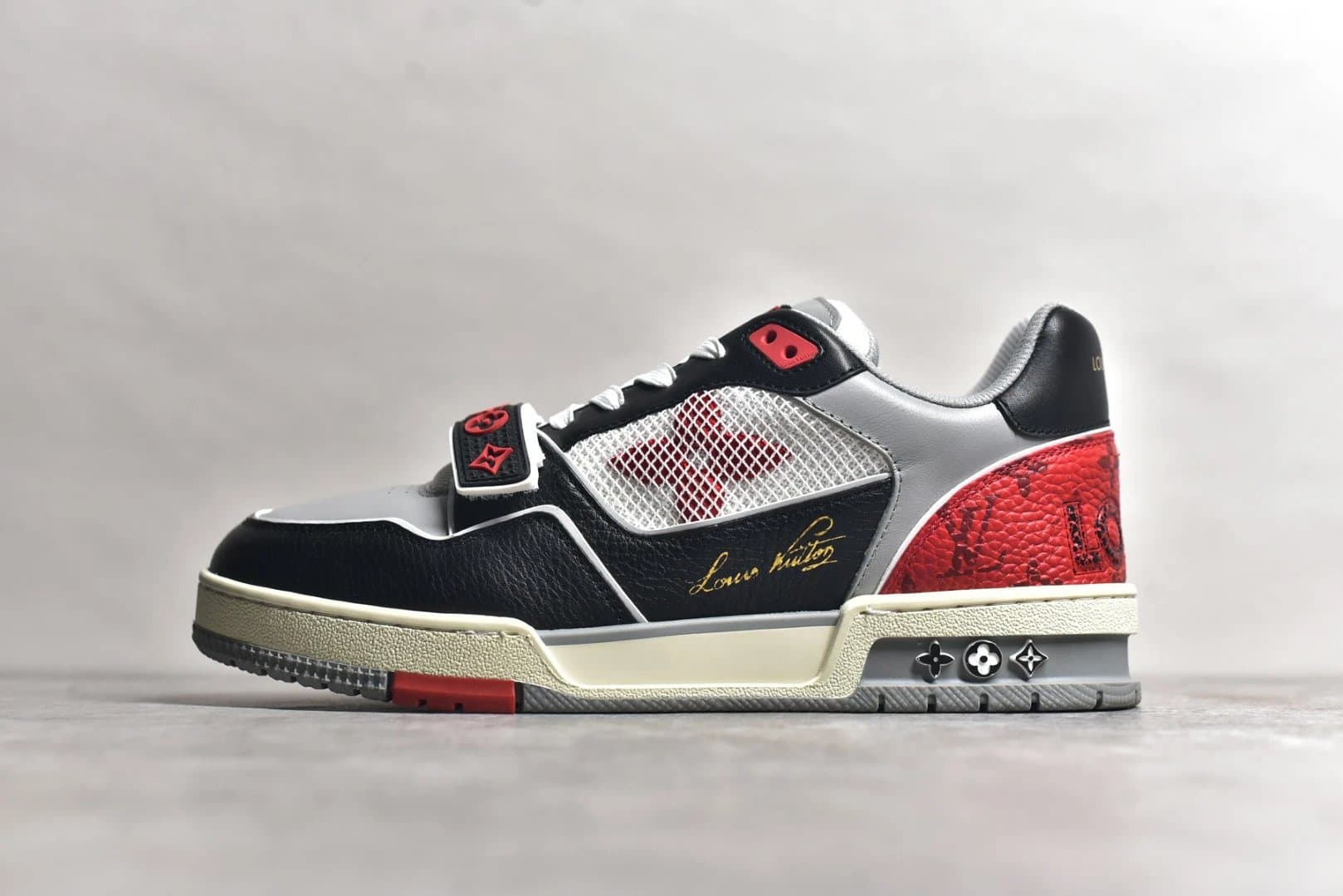 Louis Vuitton LV Trainer Monogram Red