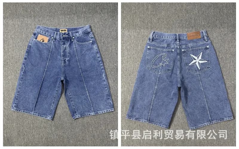 Levi's Denim Shorts Star Embroidery