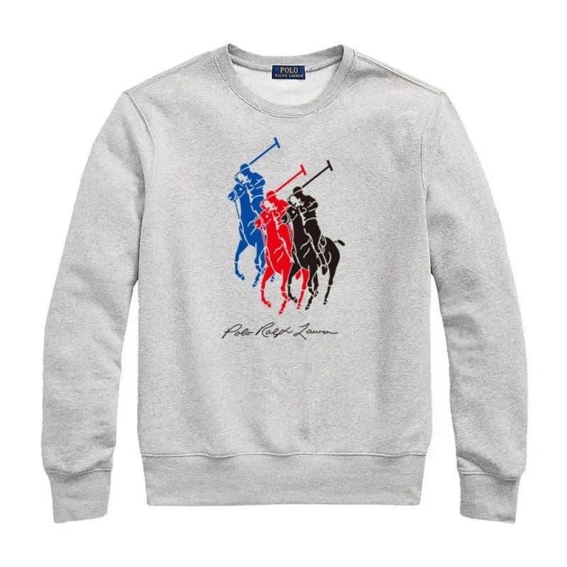 Polo Ralph Lauren Polo Bear Crewneck Sweatshirt Heather Grey — L018灰