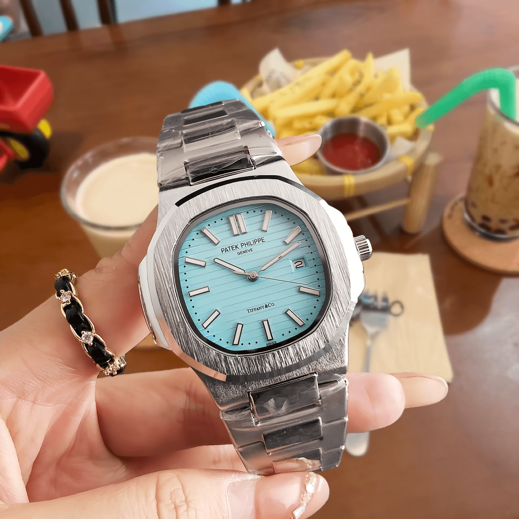 Patek Philippe × Tiffany & Co. Nautilus Tiffany Blue Dial