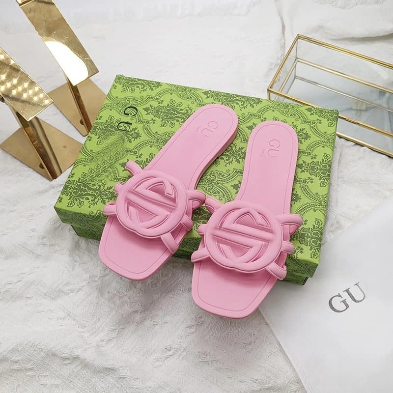 Gucci GG Marmont Slide Pink Rubber