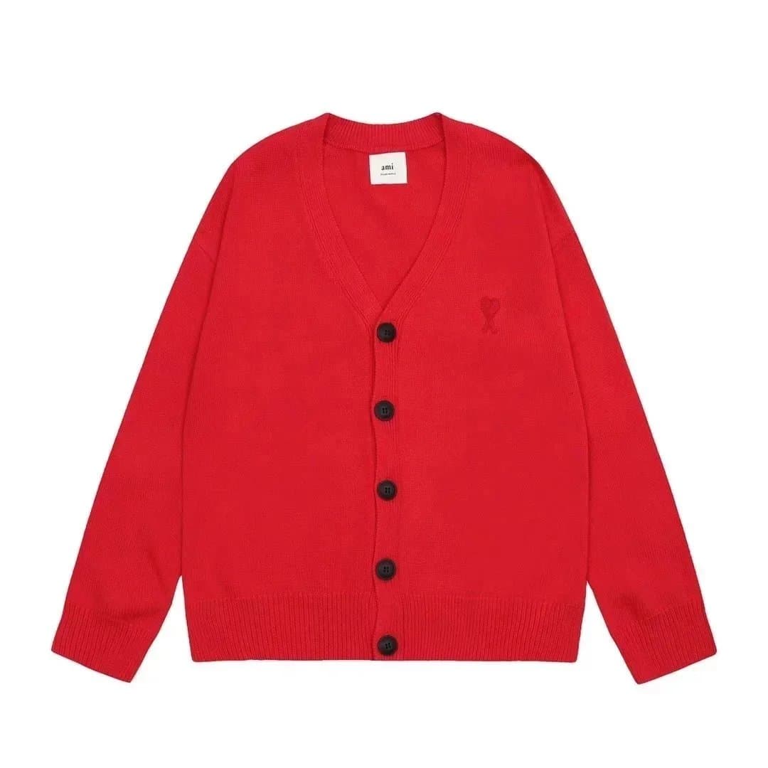 AMI Paris Cardigan Heart Logo — 21