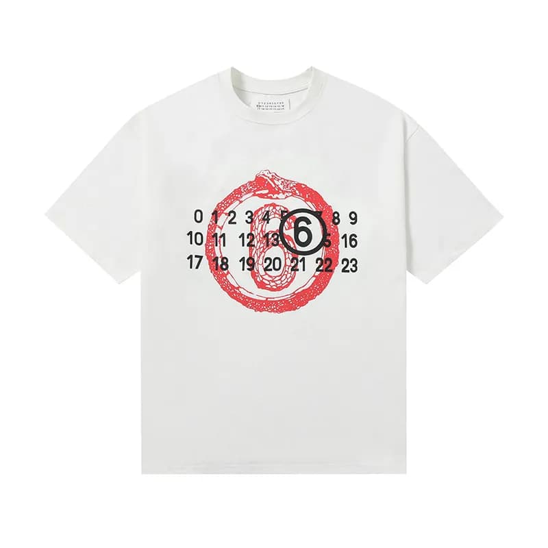 Comme des Garçons Button-Up Shirt Label Print — 874白