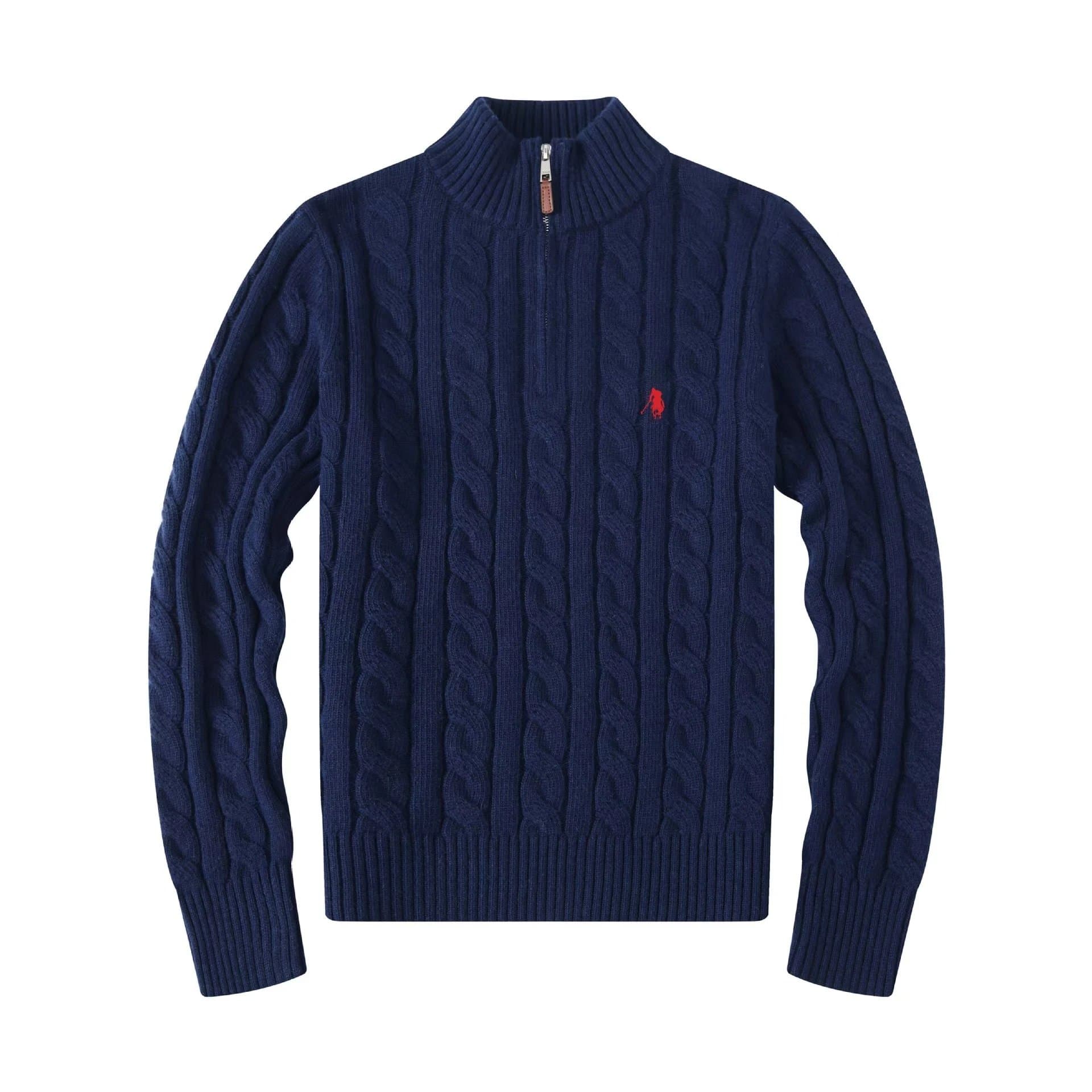 Polo Ralph Lauren Cable Knit Sweater Dark Grey — 藏青1