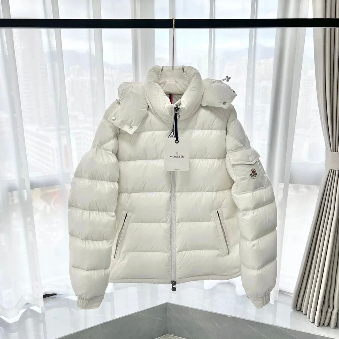 Moncler Maya Puffer Jacket Off-White