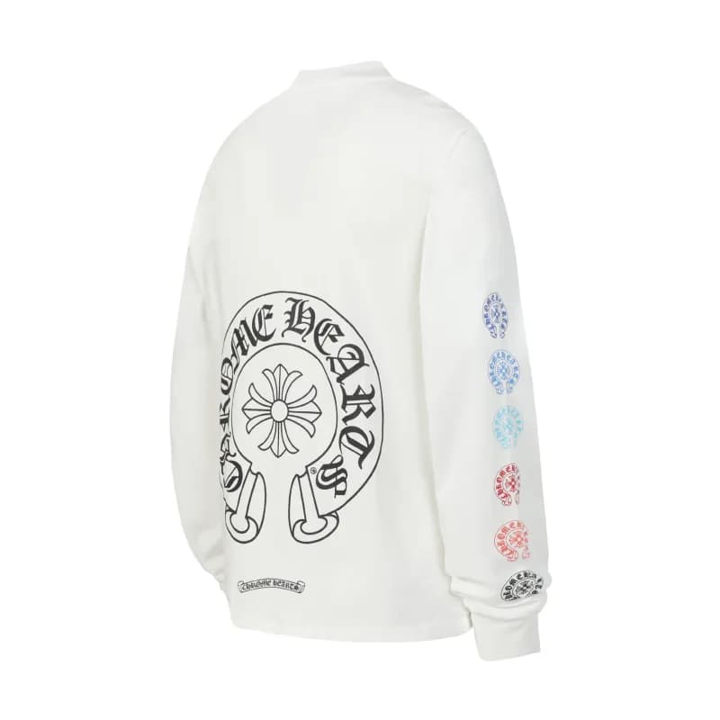 Graphic Tee Chrome Hearts Lips & Skull — 白色2123/8009