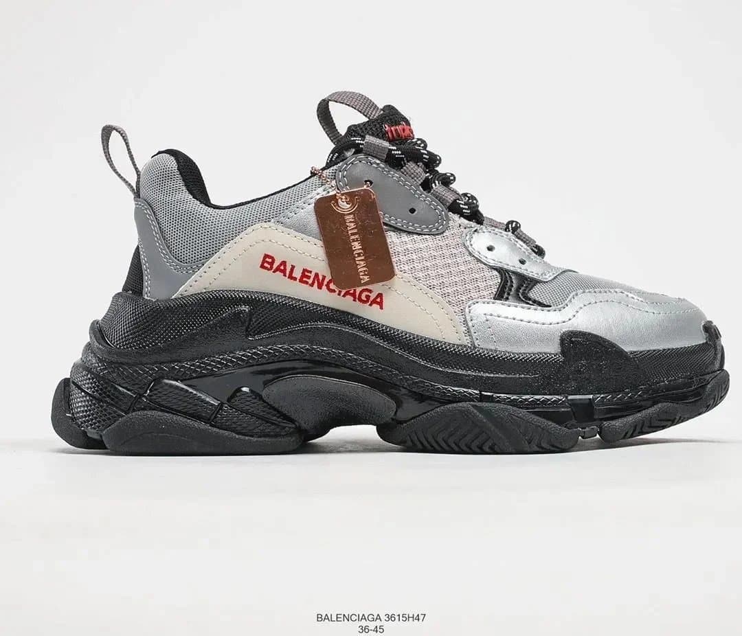 Balenciaga Triple S BMLRESGAVA — 08银黑
