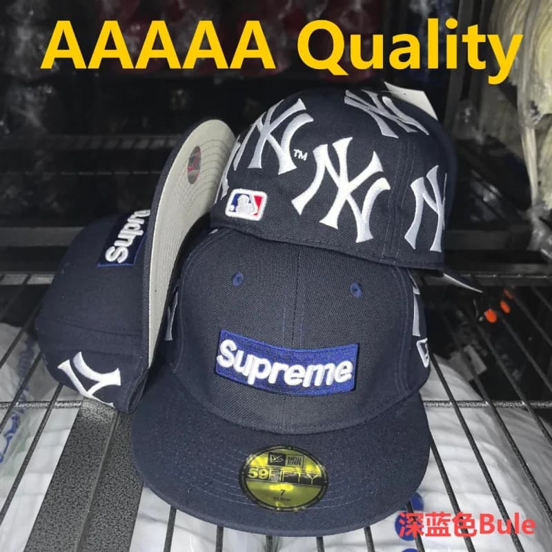 Supreme × New Era × MLB 59FIFTY Cap NY Yankees Logo